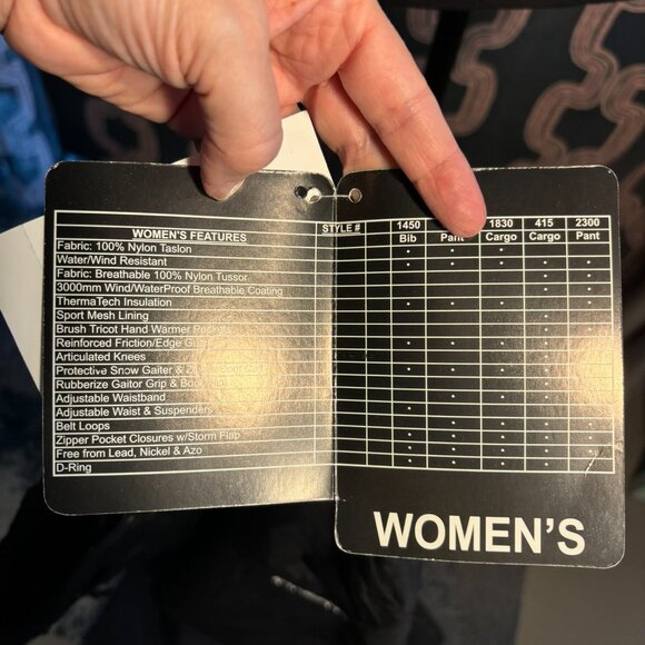 ARCTIX Women Insulated Snow Ski Pants Black new with tags from Cabela's - Picture 6 of 13